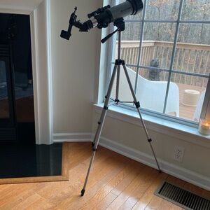 Celestron Travel Black and Silver Telescope on Tripod